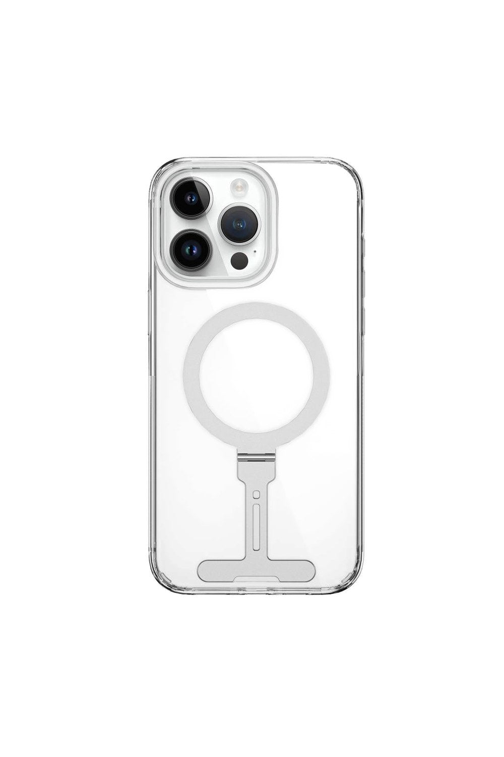 Magsafe Uyumlu Standlı Şeffaf Kılıf, Iphone 15 Pro - 0