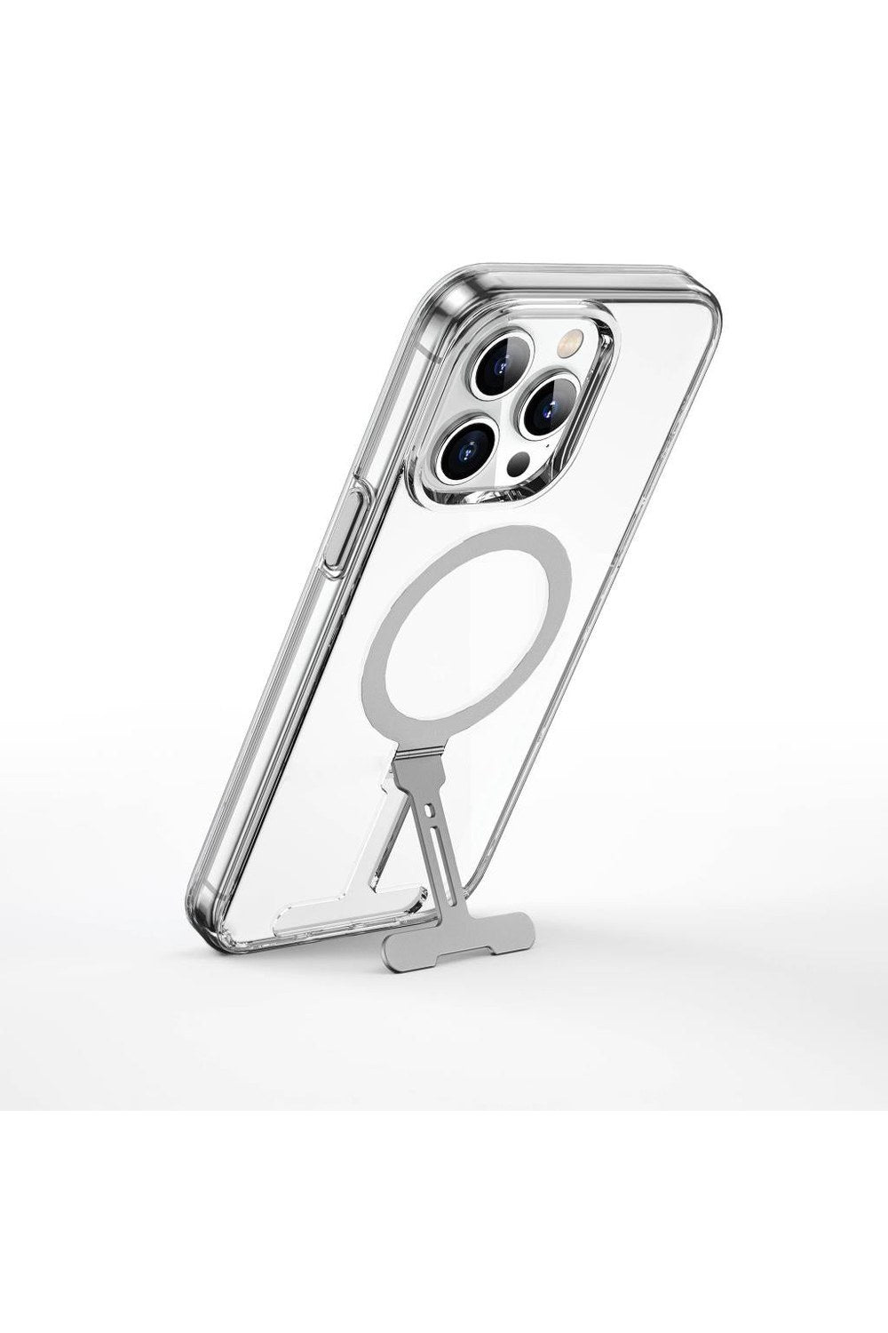 Magsafe Uyumlu Standlı Şeffaf Kılıf, Iphone 15 Pro Max - 2