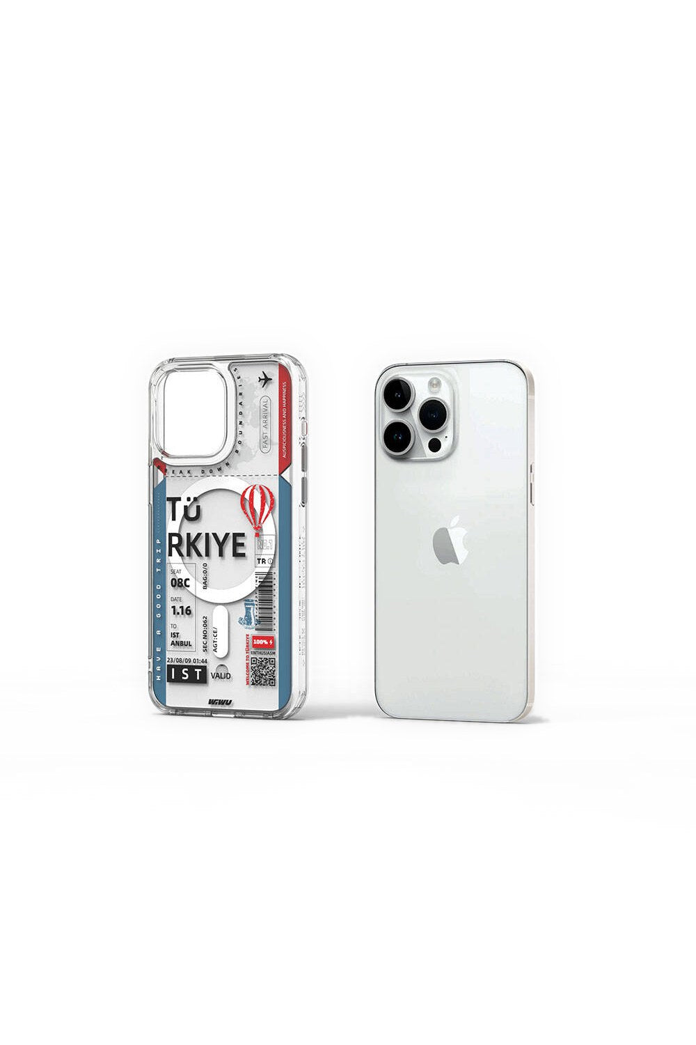 Turkey B Serisi Magsafe Uyumlu Bilet Desenli Kılıf, Iphone 15 Pro - 1