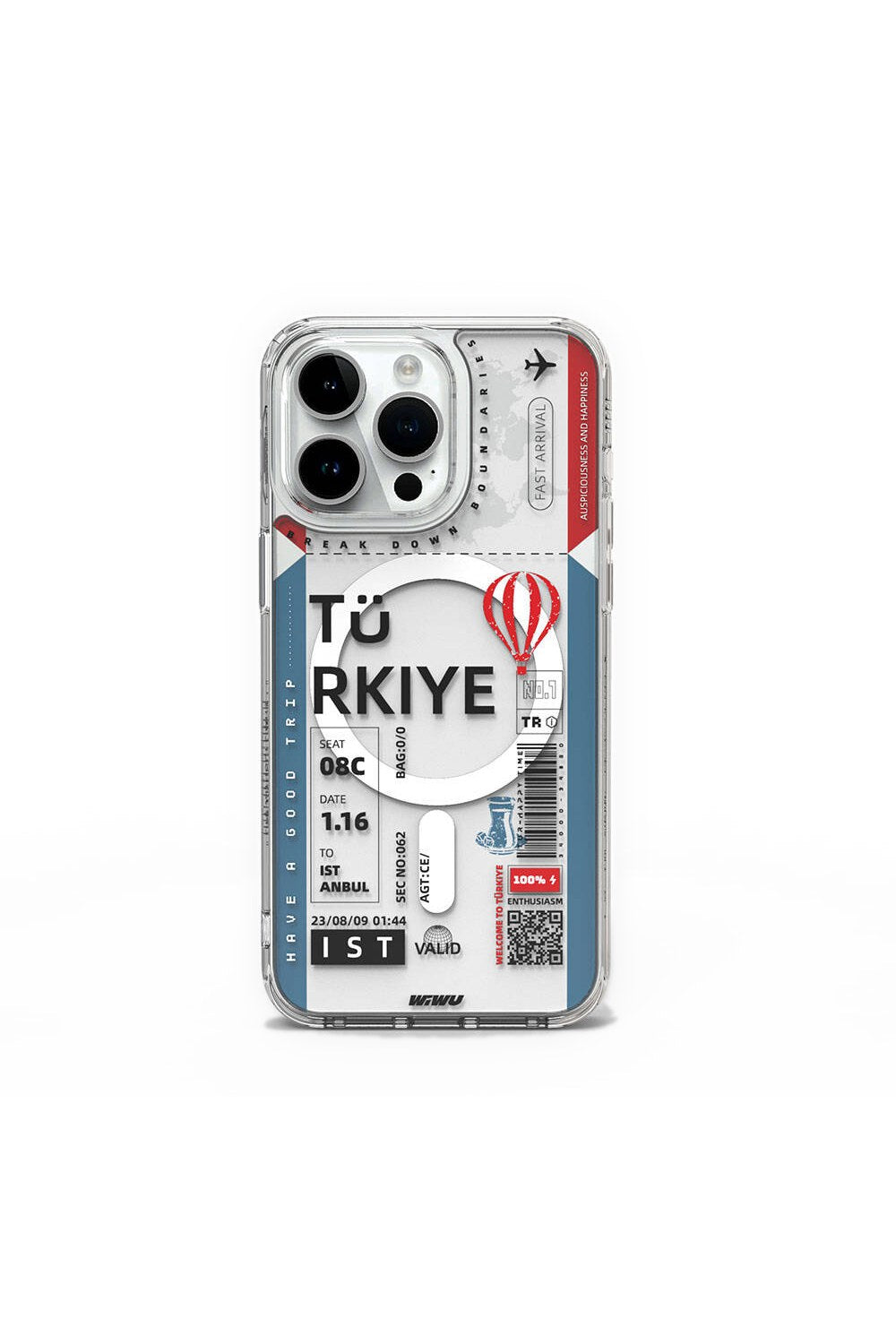 Turkey B Serisi Magsafe Uyumlu Bilet Desenli Kılıf, Iphone 15 Pro Max - 3