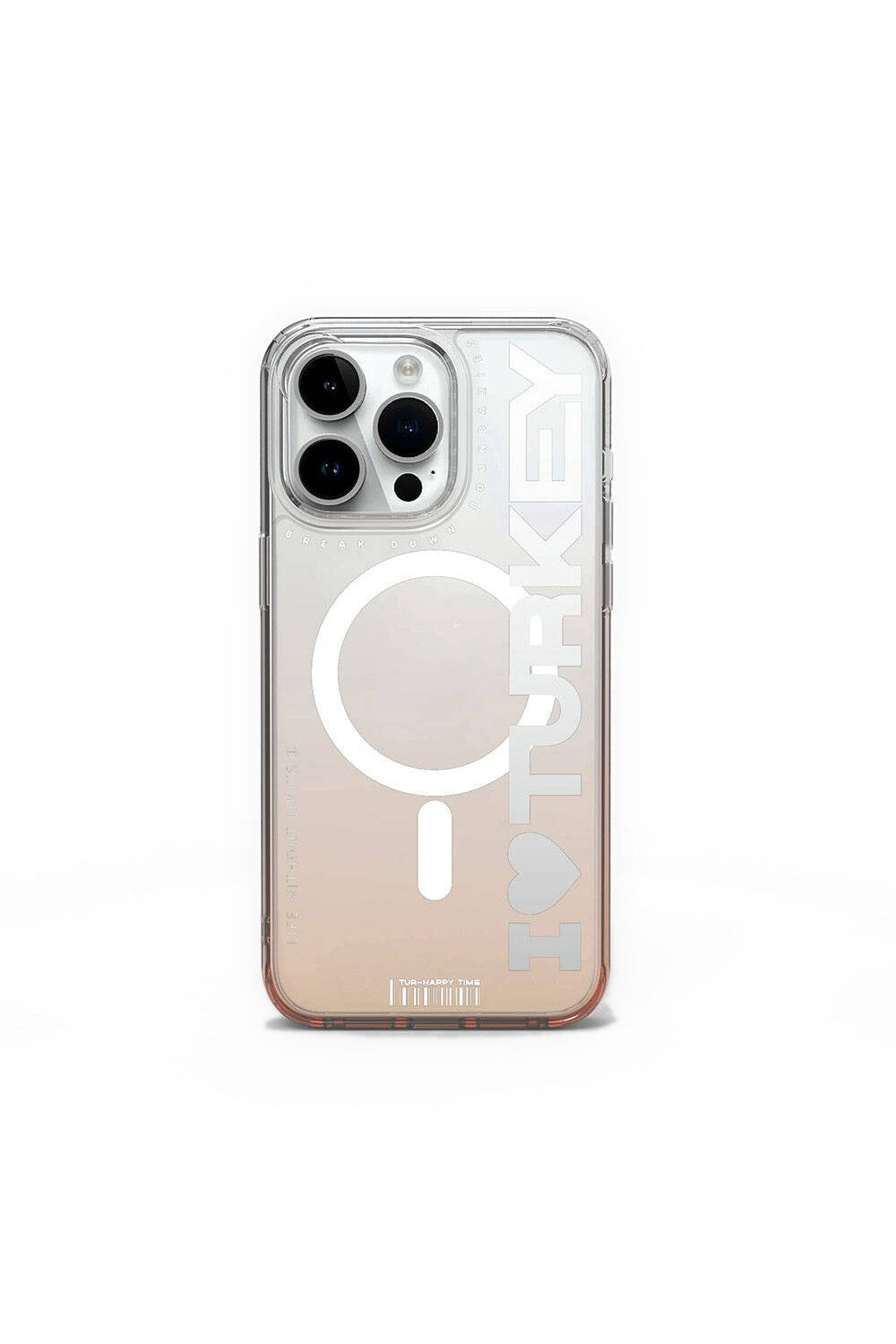 Turkey C Serisi Magsafe Uyumlu Şeffaf Renk Geçişli Kılıf, Iphone 15 Pro - 4