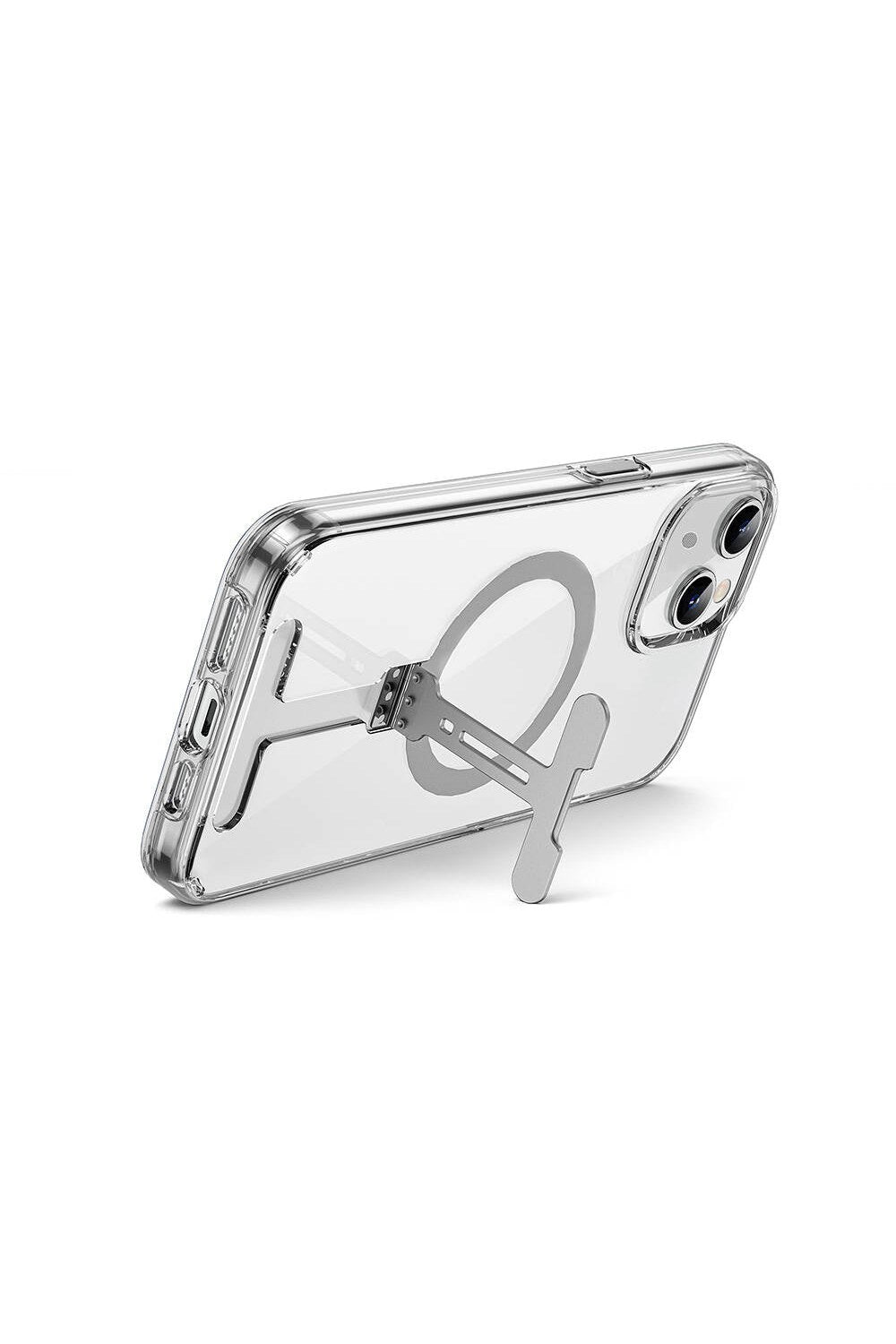 Magsafe Uyumlu Standlı Şeffaf Kılıf, Iphone 15 Plus - 2