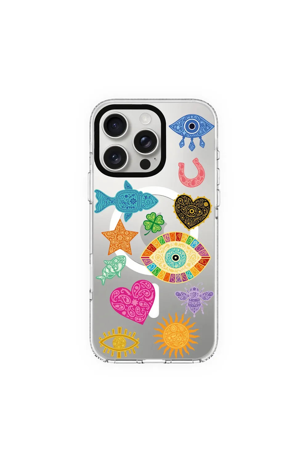Charms By Berrin Özkan-Clear Kılıf Magsafe Özellikli - Iphone 15 Pro - 0