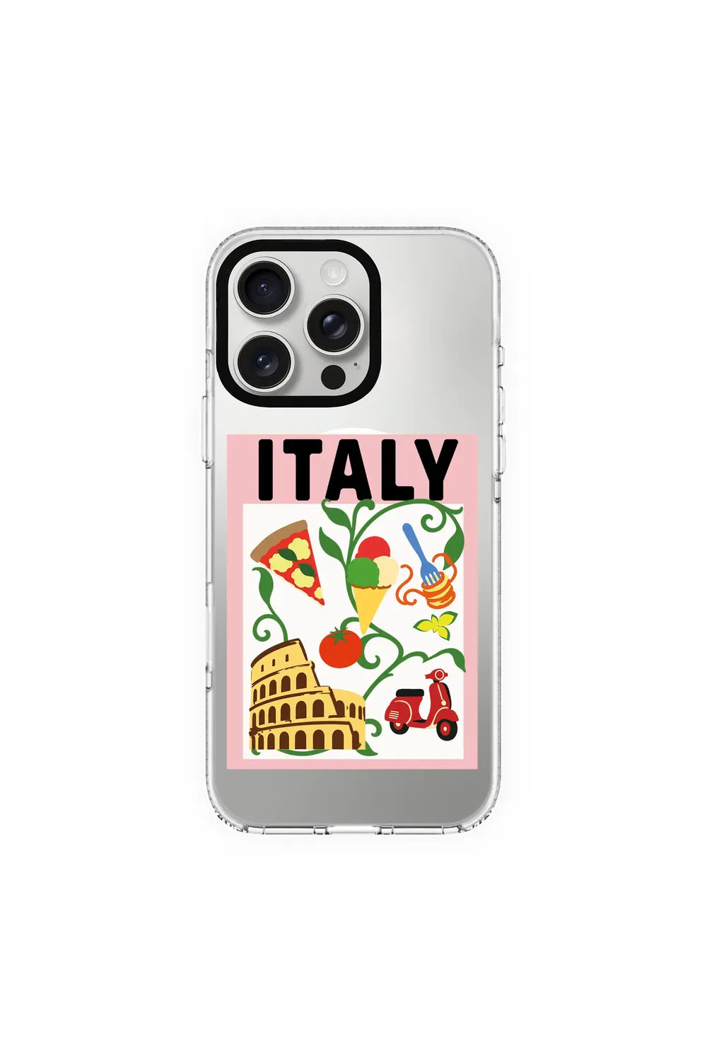 I Am Italian-Clear Kılıf Magsafe Özellikli - Iphone 16 Pro - 0