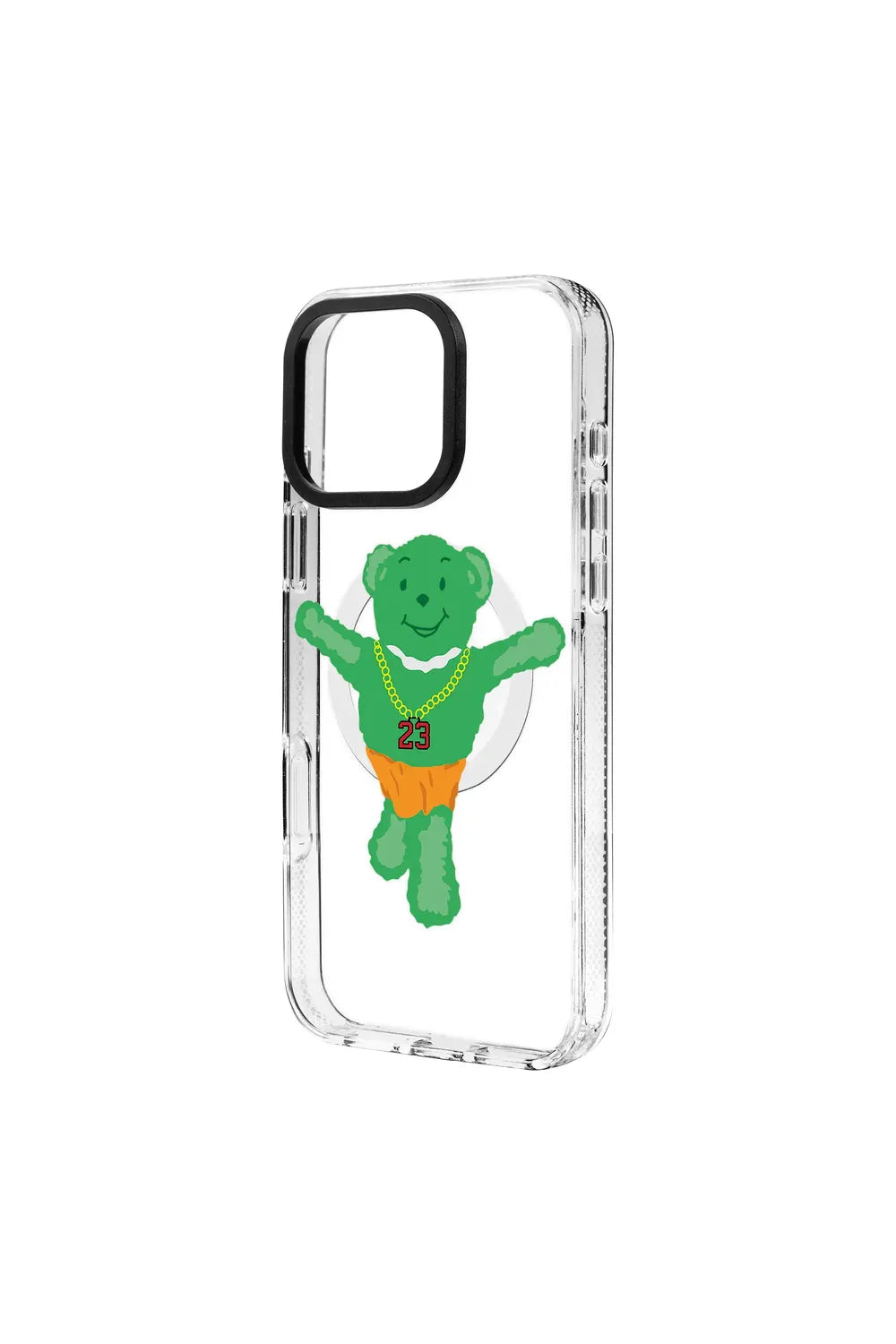 Green Bear-Clear Kılıf Magsafe Özellikli - Iphone 16 - 1
