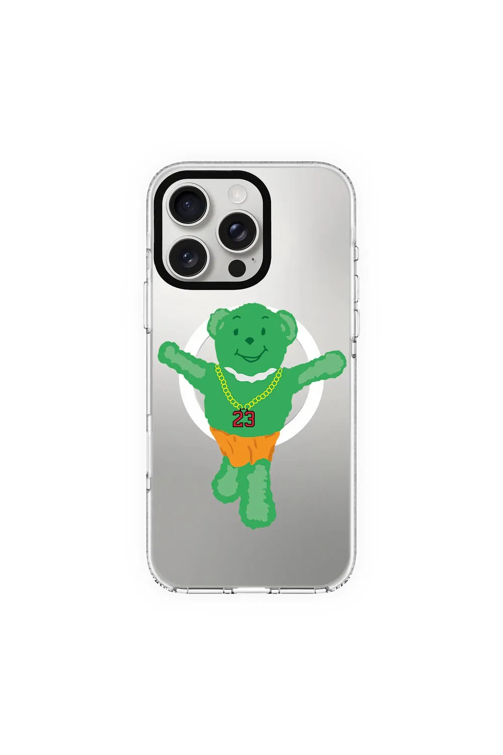 Green Bear-Clear Kılıf Magsafe Özellikli - Iphone 15 Pro - 0