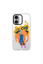 Crazy Cat-Clear Kılıf Magsafe Özellikli - Iphone 16 - 0