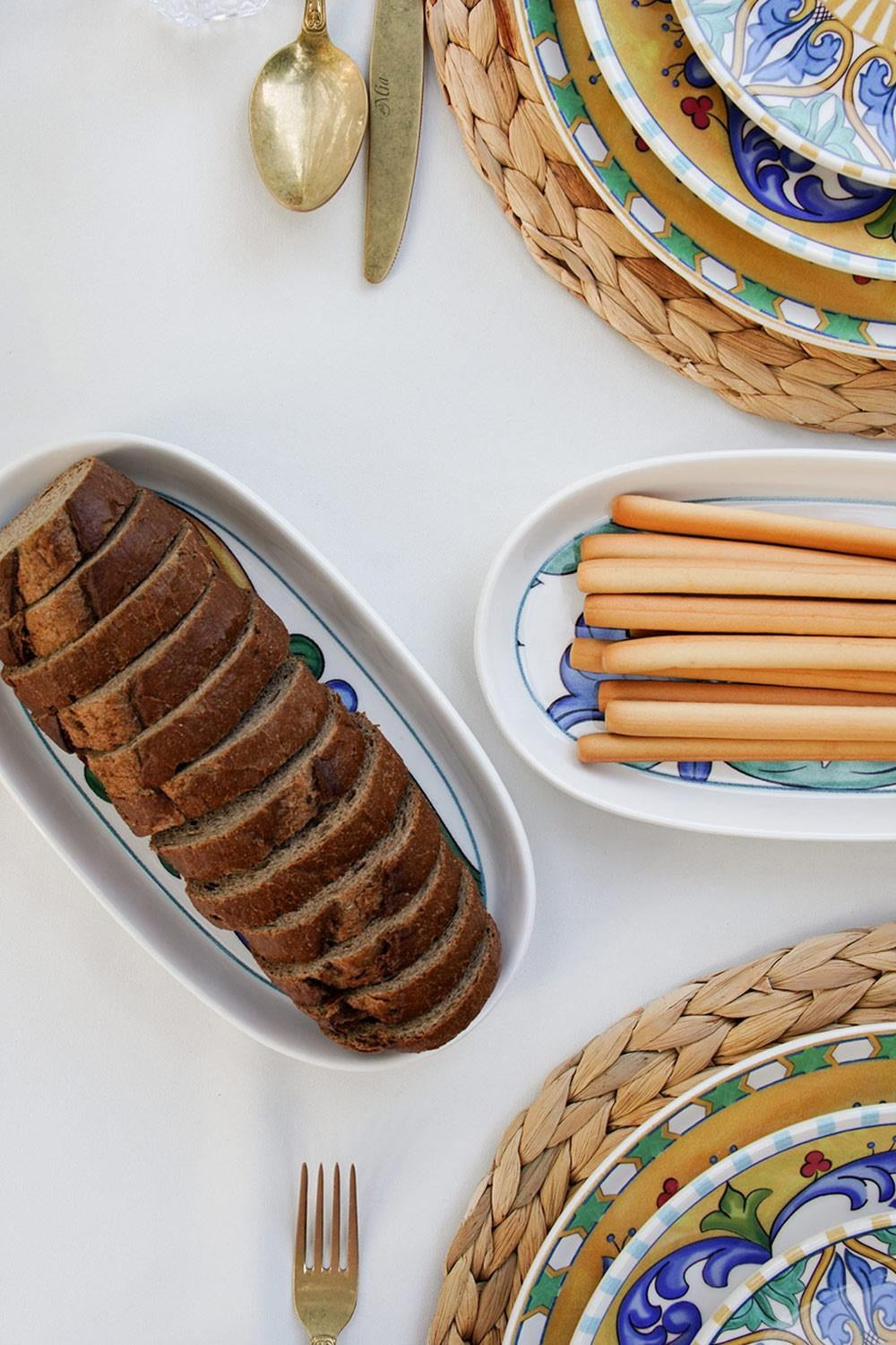 Limoncello Oval Servis Tabağı 2'li Set, Gri, 23 Cm - 1