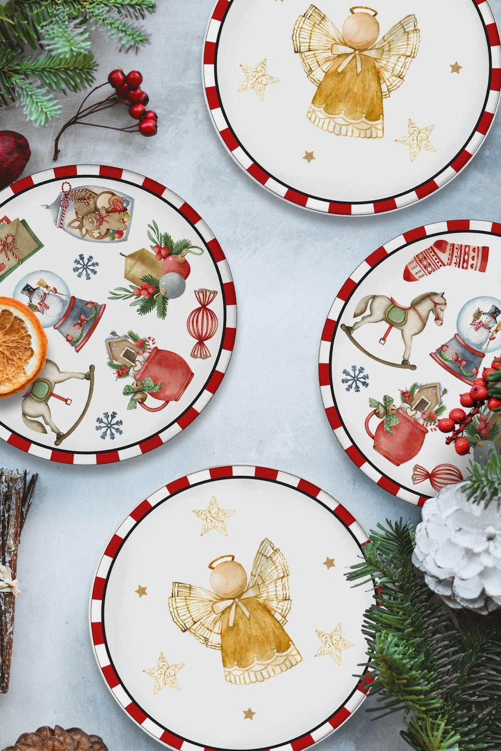 Globe Pasta Tabağı 6'lı Set, 19 Cm - 2