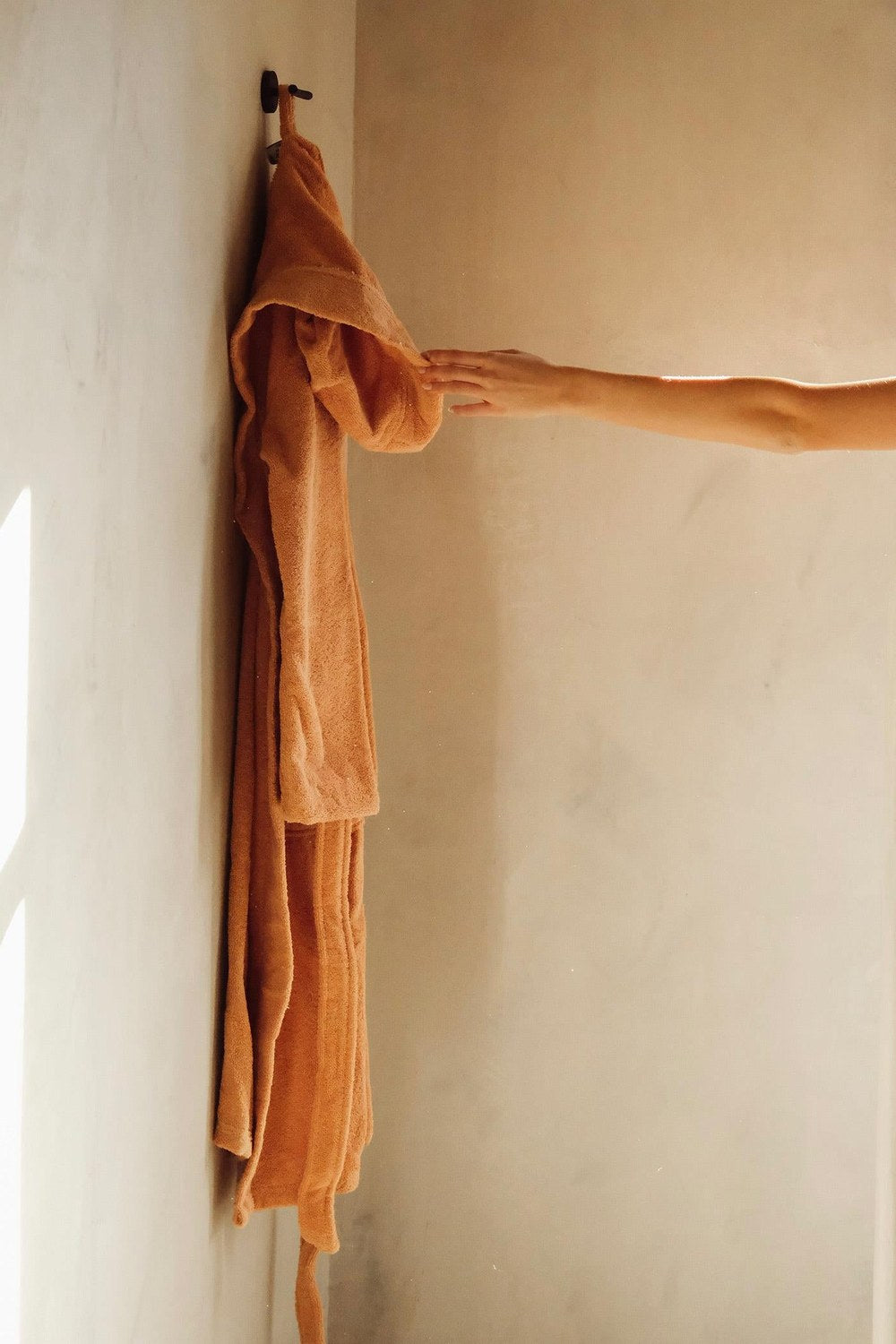 Fine Cotton Bornoz, Terracotta, L-Xl - 0