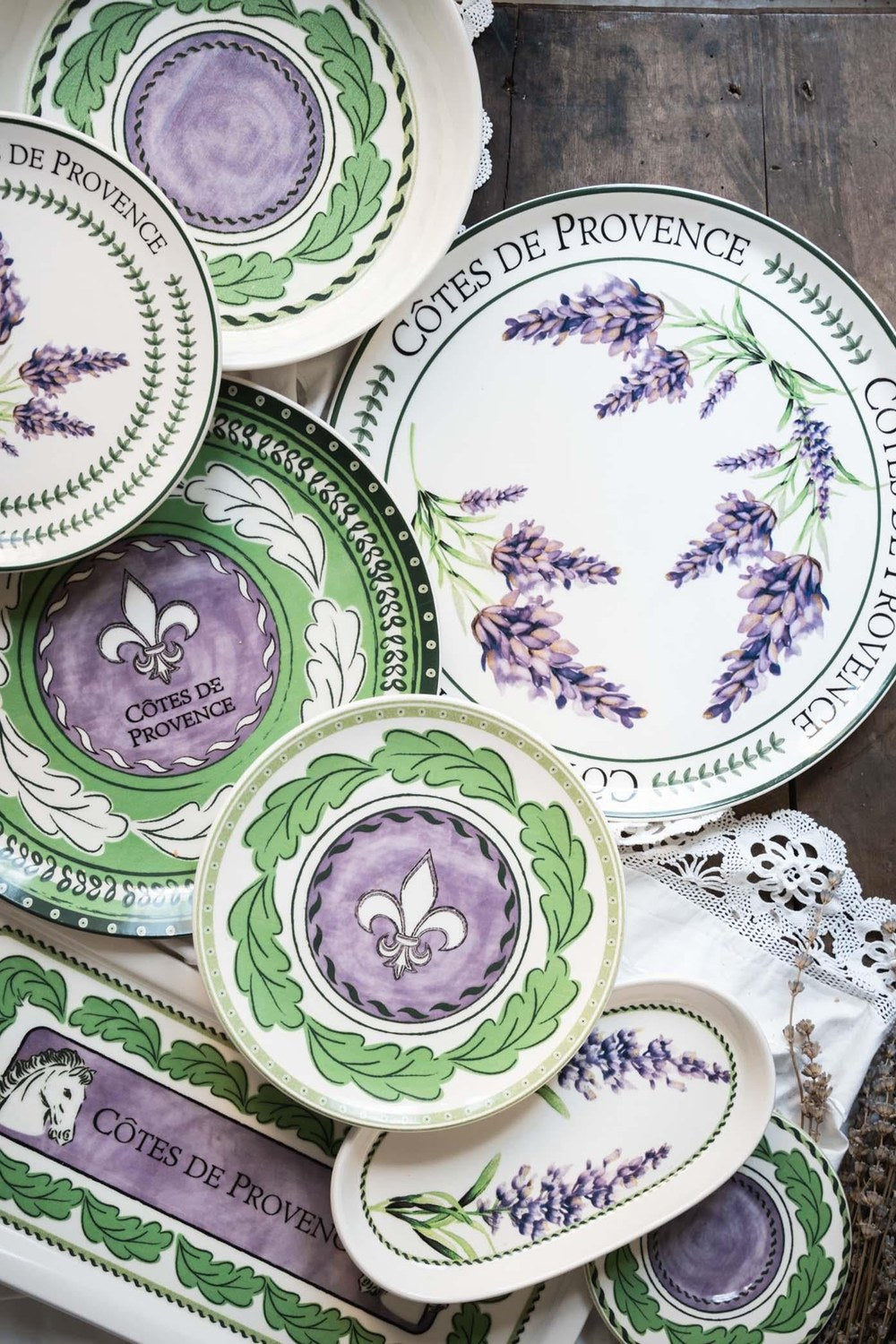 Provence Lavanta Servis Tabağı 6'lı Set, 26 Cm - 3