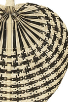 Dekoratif Bambu Duvar Dekoru, Siyah, 48 × 48 × 58 Cm - 1