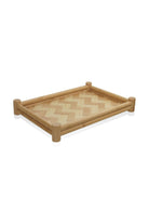 Wicker Bambu Tepsi, 36 × 25 × 5 Cm - 0