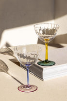 Ayaklı Cam Dondurma Kasesi, Sarı & Yeşil, 280 Ml - 1