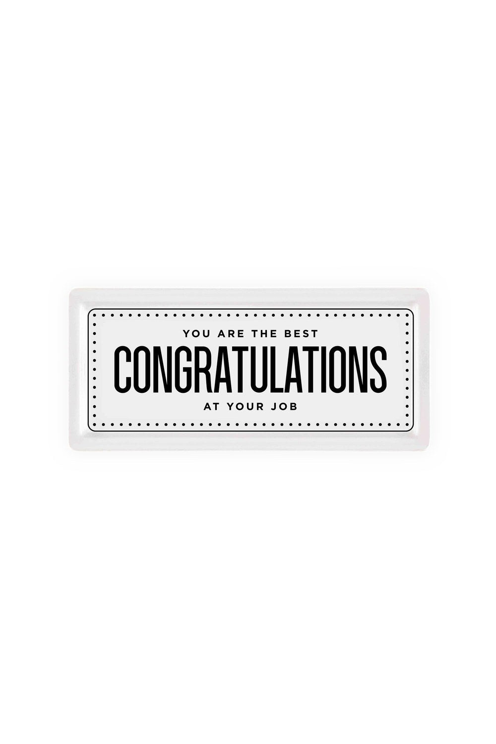 Dikdörtgen Servis Tabağı, Congratulations, 35 × 16 Cm - 0