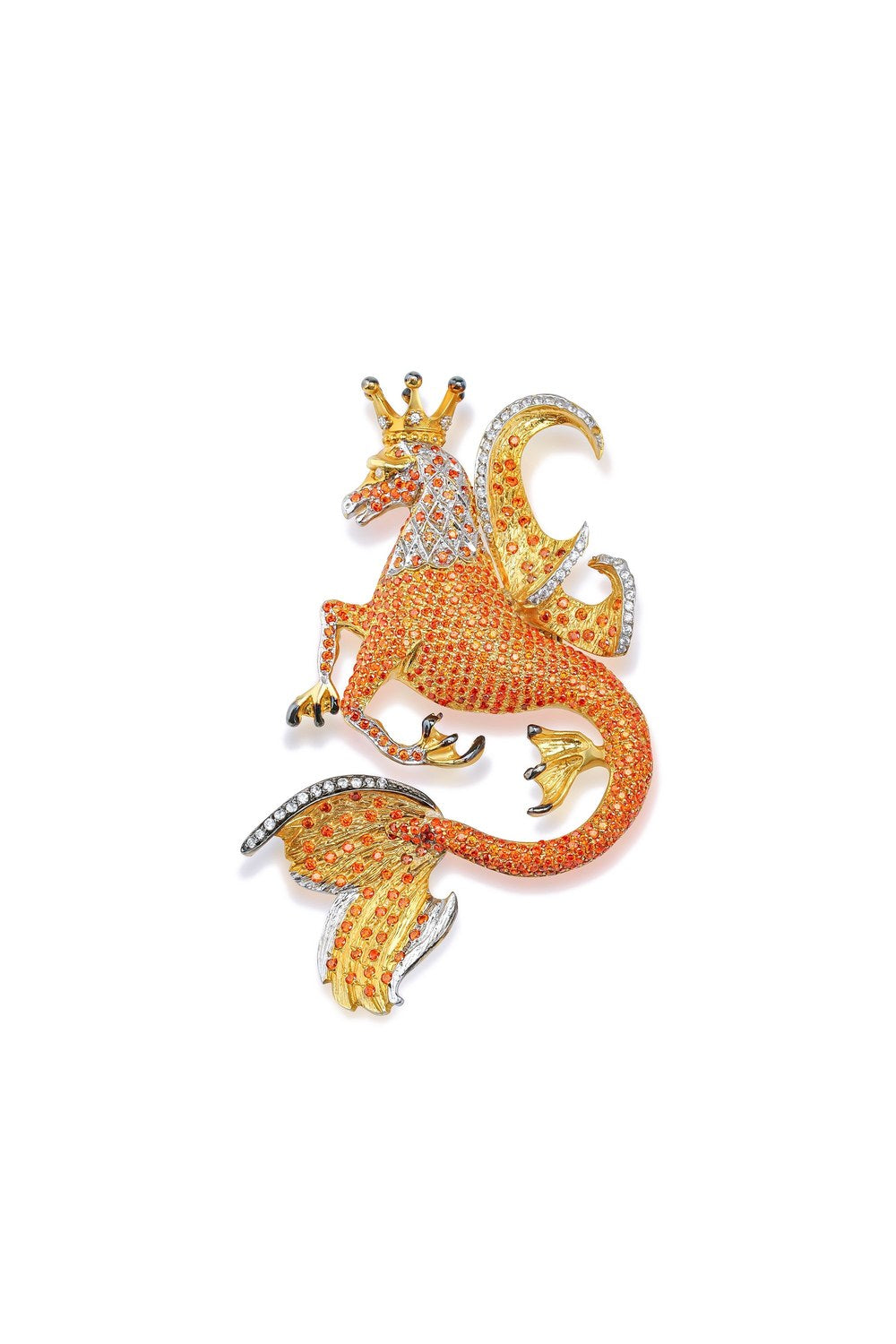 Secret Of The Universe Turuncu Kristal Asil Dragon Kolye - 0