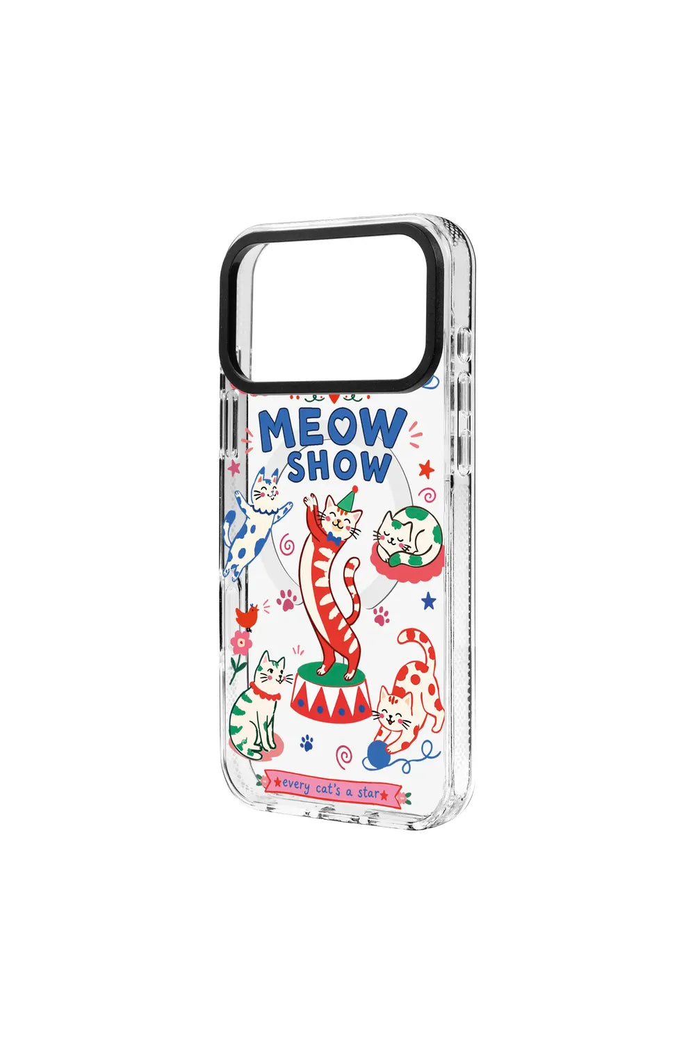 Meow Show Clear Kılıf Magsafe Özellikli - Iphone 17 Pro Max - 1