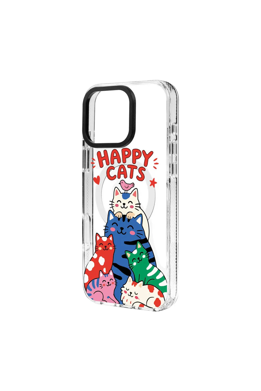 Happy Cats Clear Magsafe Kılıf - Iphone 16 - 1