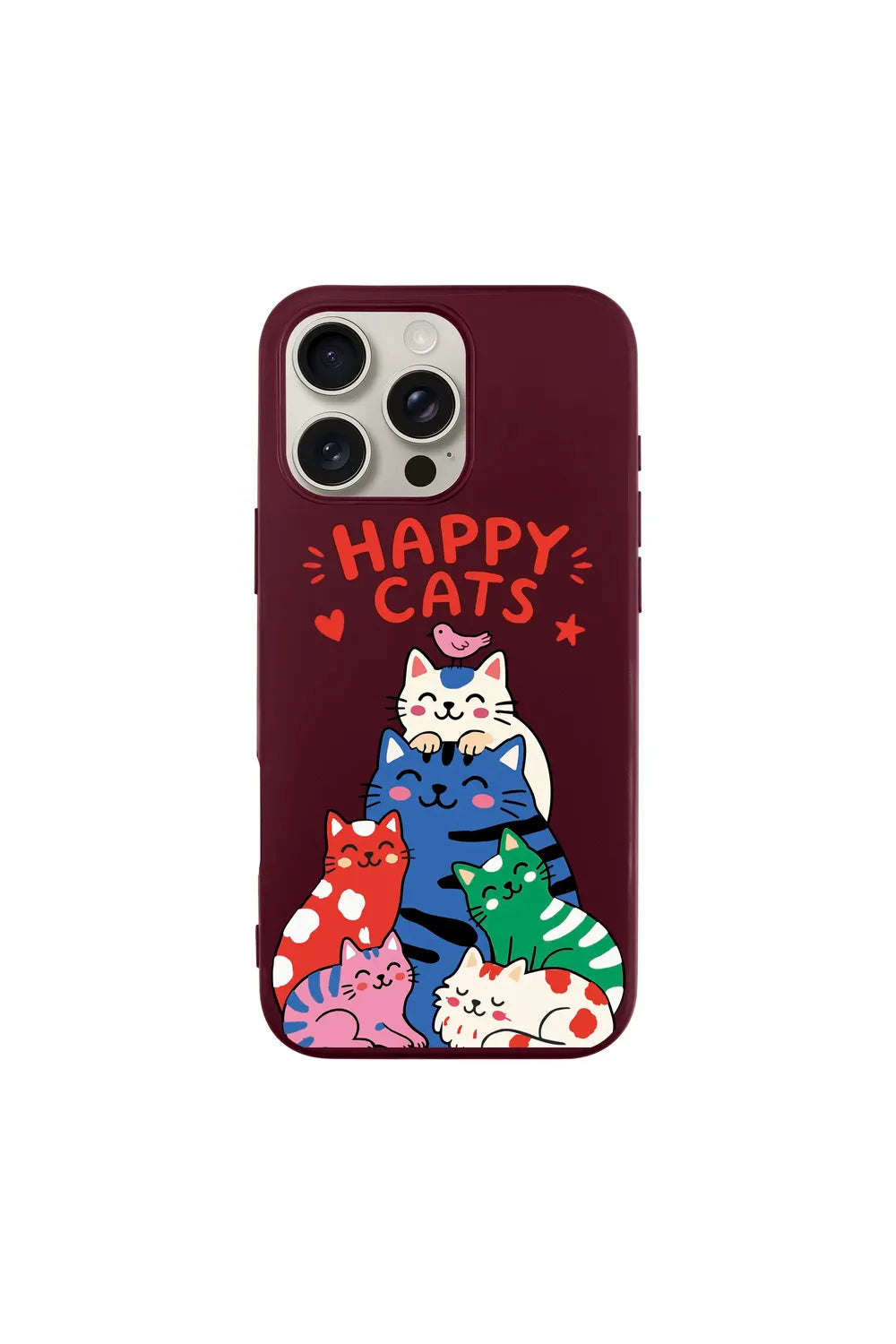 Happy Cats Ultra Silikon Kılıf, Iphone 16 Pro - 0