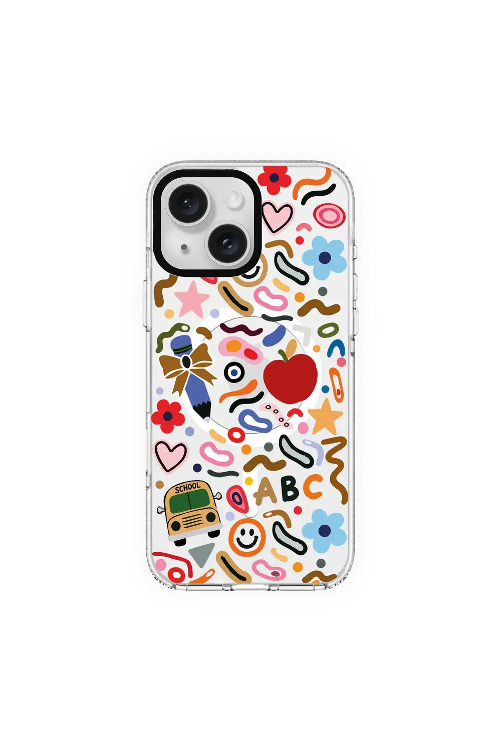Happy School Clear Magsafe Kılıf, Iphone 15 Plus - 0