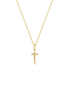 Kılıç Formlu Kolye, Gold - 0