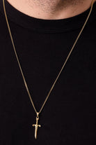 Kılıç Formlu Kolye, Gold - 2