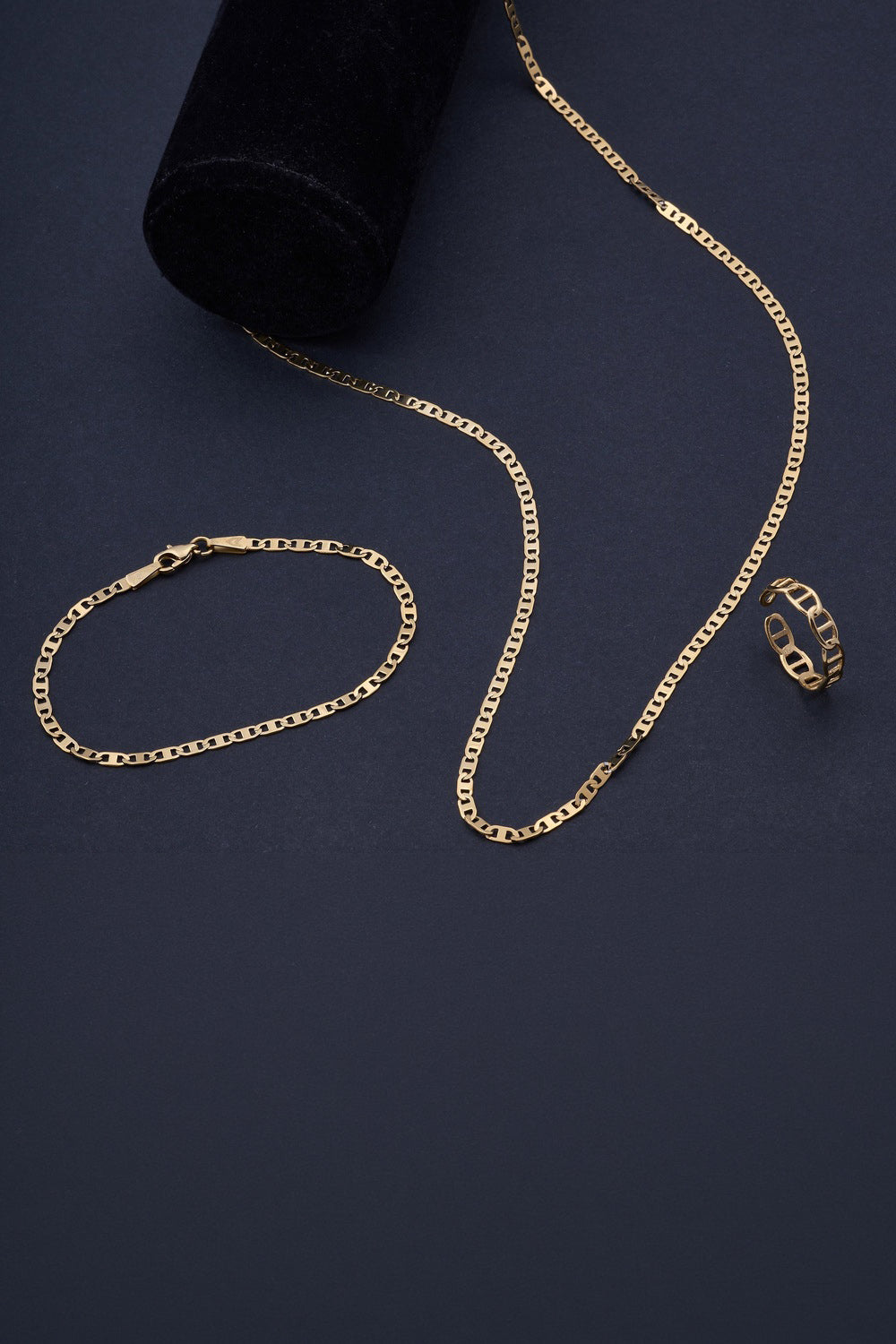 Bar Detaylı Bileklik, Gold - 3