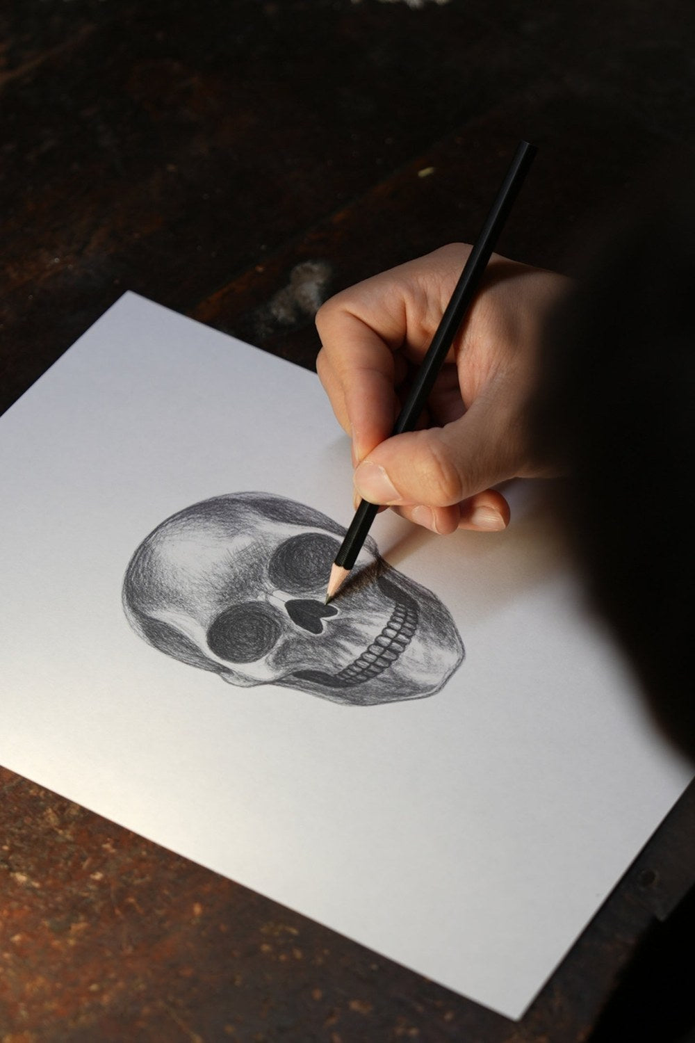 Skull İp Bileklik, Gümüş - 3