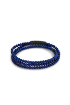 Lapis Lazuli Taşlı Üç Sıra Bileklik, Oksitli - 1