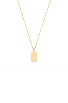 Zirkon Taşlı Sekizgen Kolye, Beyaz - Gold - 1