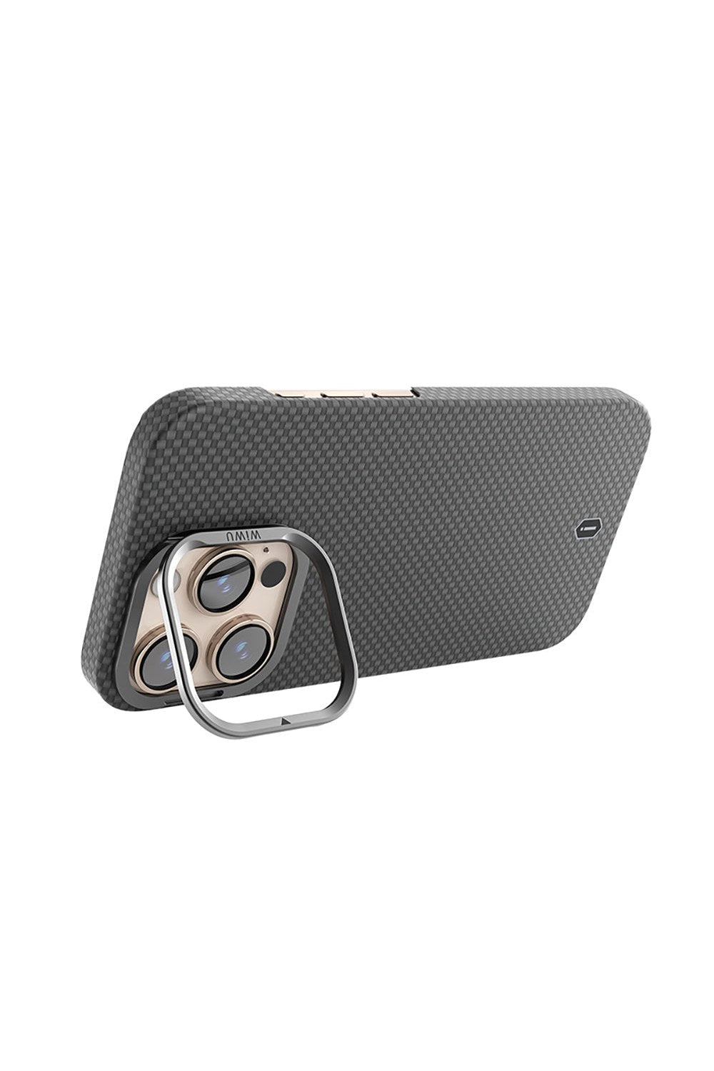 Kamera Standlı Aramid Fiber Iphone 16 Pro Max Magsafe Uyumlu Kılıf - 1