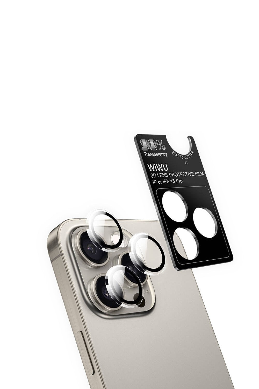 Wi-Ip002 Ekran Ve Kamera Lens Koruyucu Seti — Iphone 15 Pro - 1