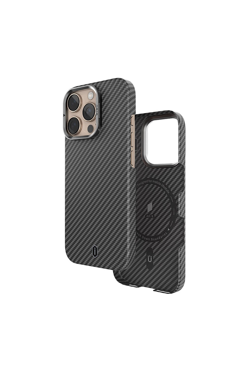 Magsafe Uyumlu Kamera Standlı Aramid Kevlar Kılıf, Iphone 16 Pro Max - 5