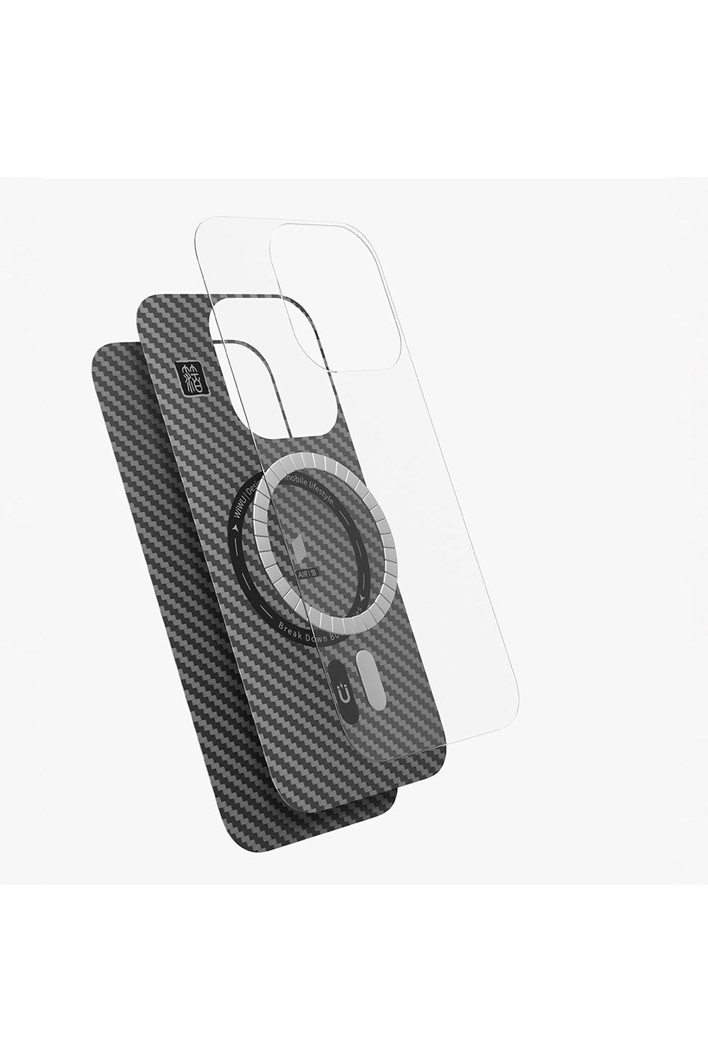 Magsafe Uyumlu Kamera Standlı Aramid Kevlar Kılıf, Iphone 16 Pro Max - 6