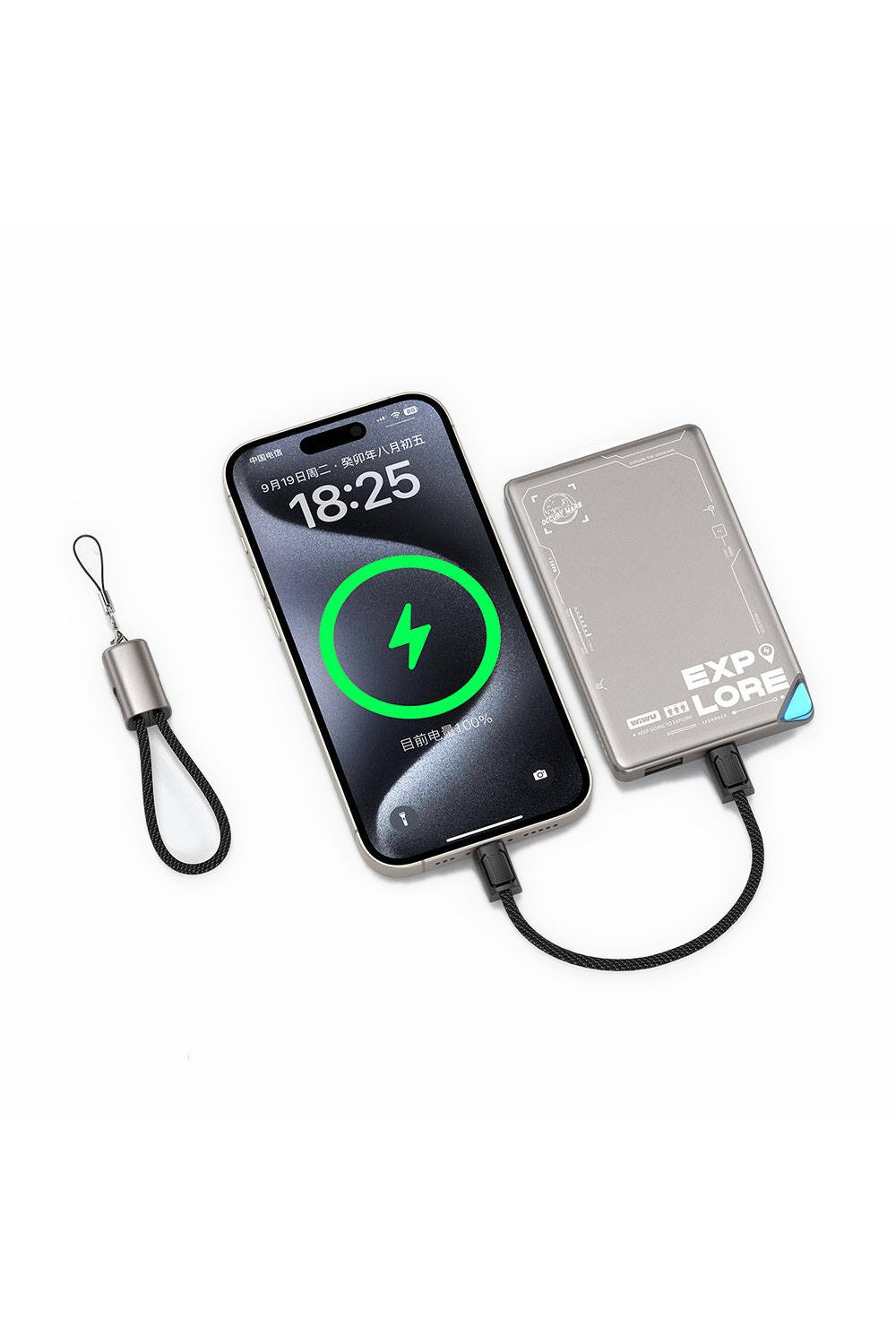 Wi-C040 Concise Serisi Type-C - Lightning Şarj Kablosu, 30 W, 15 Cm - 3