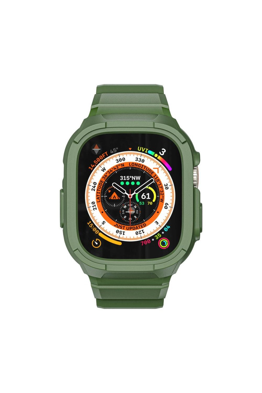 Armor 2'si 1 Arada Kasa Koruyucu Ve Silikon Kordon — Apple Watch 44 Mm - 3