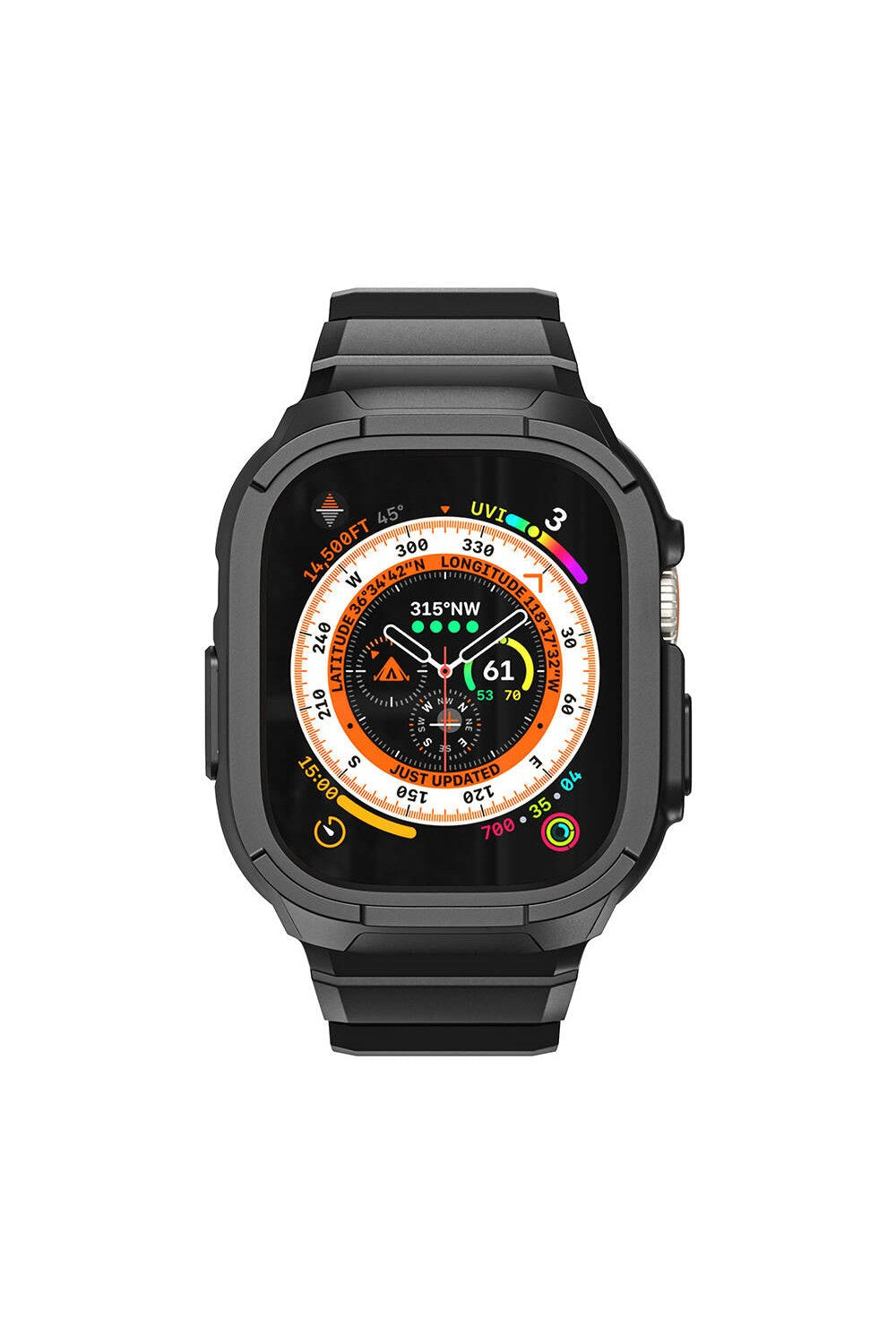Armor 2'si 1 Arada Kasa Koruyucu Ve Silikon Kordon — Apple Watch 44 Mm - 5