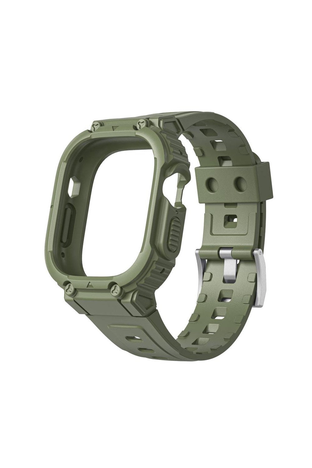 Armor 2'si 1 Arada Kasa Koruyucu Ve Silikon Kordon — Apple Watch Ultra 49 Mm - 9
