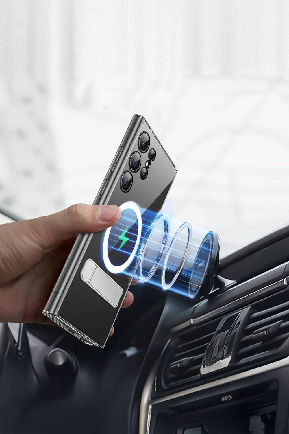 Aurora Magsafe Uyumlu Standlı Kılıf — Galaxy S24 Plus - 6