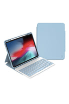 Ipad Uyumlu Gizli Kalem Bölmeli Klavyeli Kılıf - 3