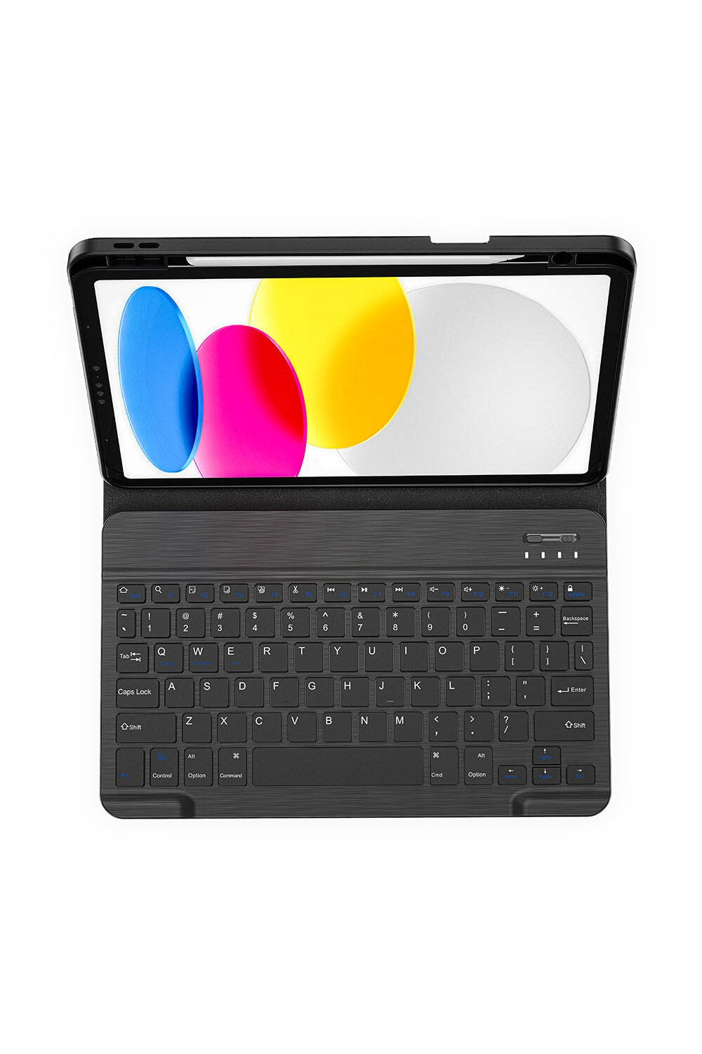 Ipad Uyumlu Gizli Kalem Bölmeli Klavyeli Kılıf - 3