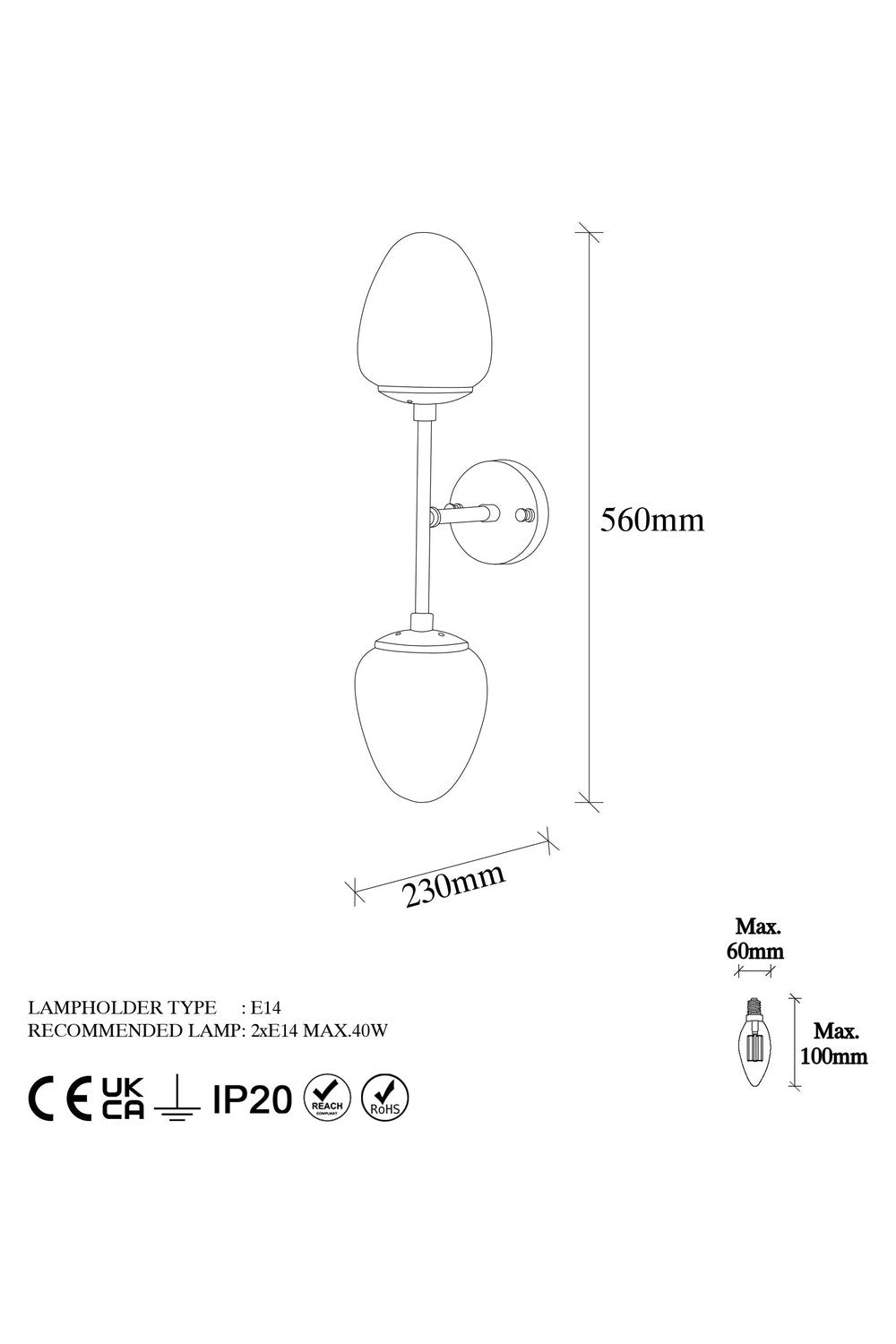 Onyxara 10370 Cam Aplik Duvar Aydınlatma - 4