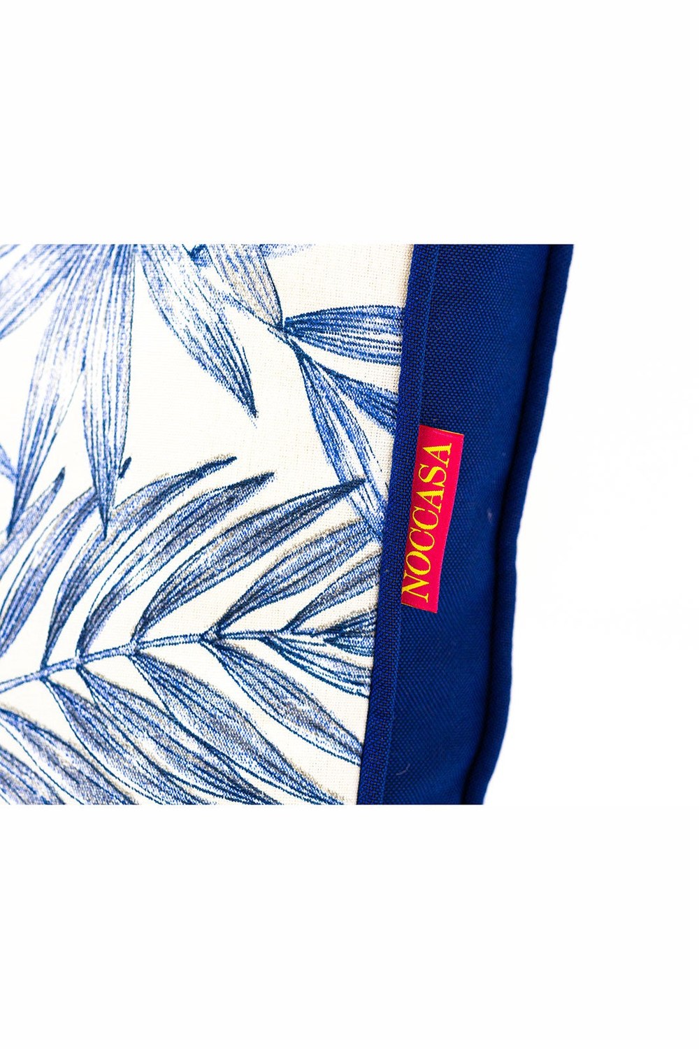 Lacivert Yaprak Desenli Outdoor Kırlent - 9