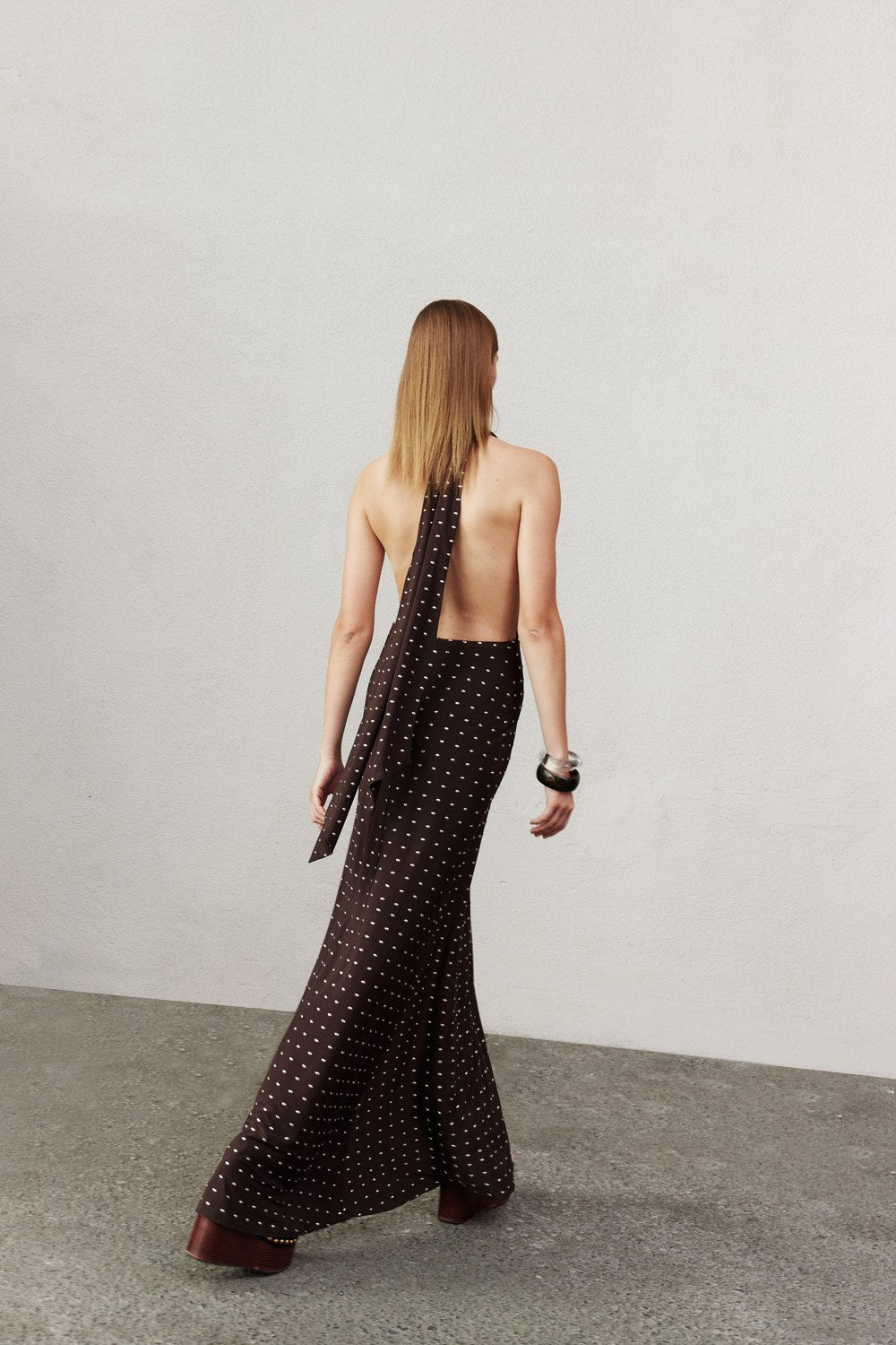 Ines Jarse Elbise Kahverengi - 2