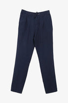 Arkası Torba Cepli %100 Keten Regular Erkek Pantolon - 4