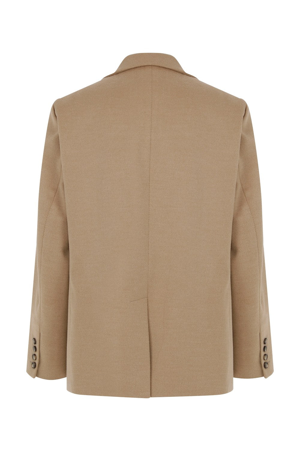 Boxy Yün Blazer Açık Kahverengi - 7
