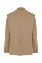 Boxy Yün Blazer Açık Kahverengi - 7