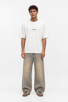 Erkek Ffb Nakışlı Oversize T-Shirt Ekru - 1