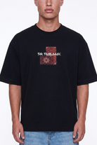 Erkek Ffb Patch Oversize T-Shirt Siyah - 2
