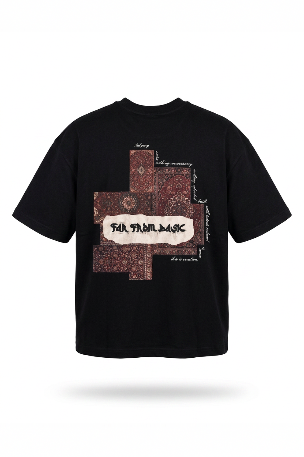 Erkek Ffb Patch Oversize T-Shirt Siyah - 3